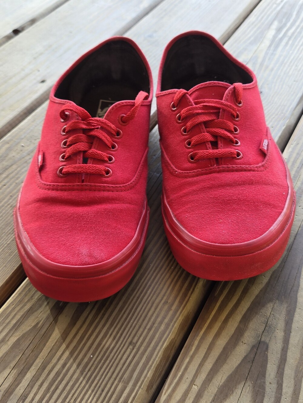 Vans Authentic "Mono Red" Size 12